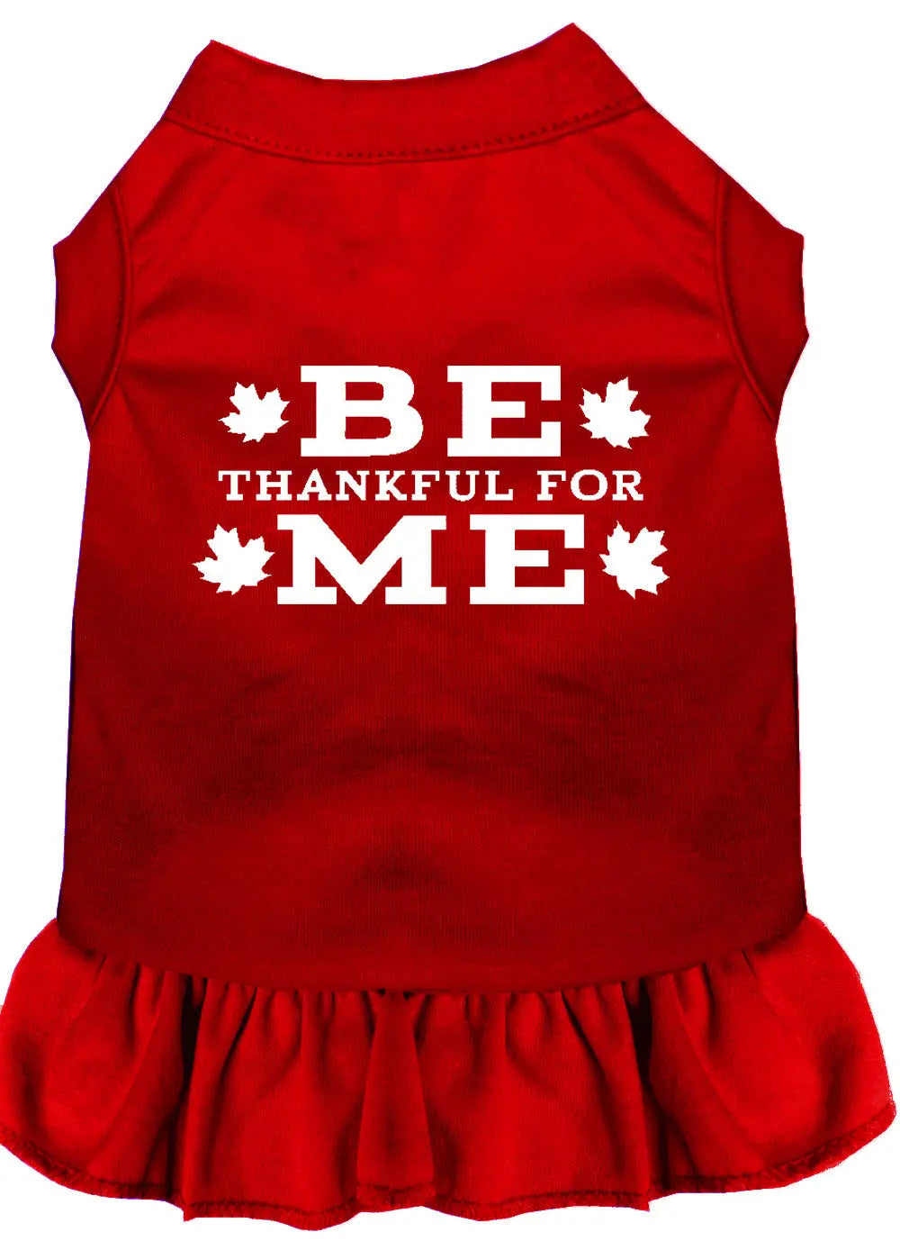 Be Thankful For Me Screen Print Dress Red Xl Default Title