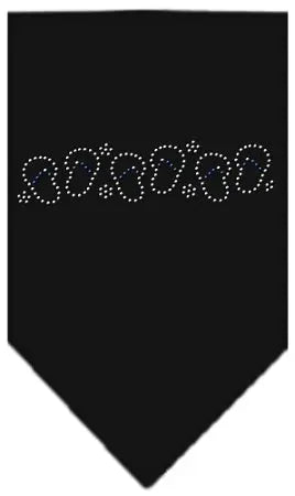 Beach Sandals Rhinestone Bandana Black Large Default Title