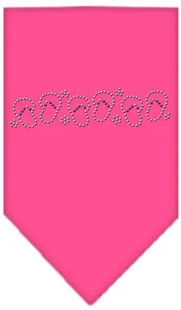 Beach Sandals Rhinestone Bandana Bright Pink Large Default Title