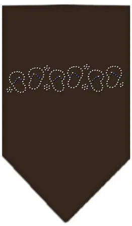 Beach Sandals Rhinestone Bandana Cocoa Large Default Title