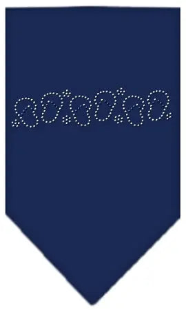 Beach Sandals Rhinestone Bandana Navy Blue Small Default Title