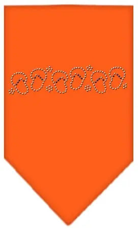 Beach Sandals Rhinestone Bandana Orange Large Default Title