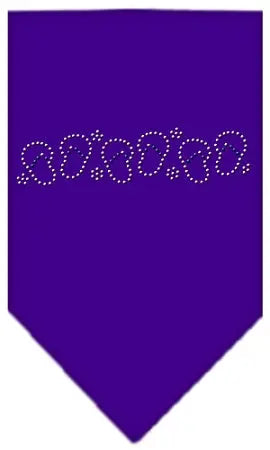 Beach Sandals Rhinestone Bandana Purple Large Default Title