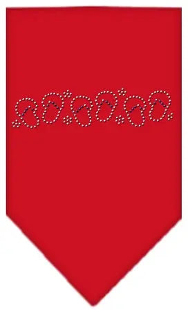 Beach Sandals Rhinestone Bandana Red Small Default Title