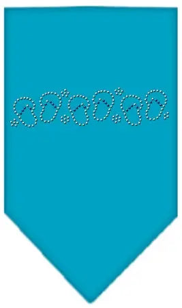 Beach Sandals Rhinestone Bandana Turquoise Small Default Title
