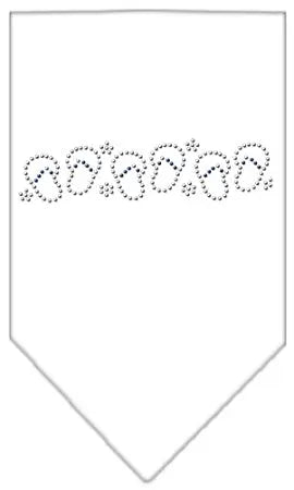 Beach Sandals Rhinestone Bandana White Small Default Title