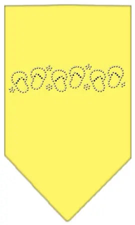 Beach Sandals Rhinestone Bandana Yellow Large Default Title