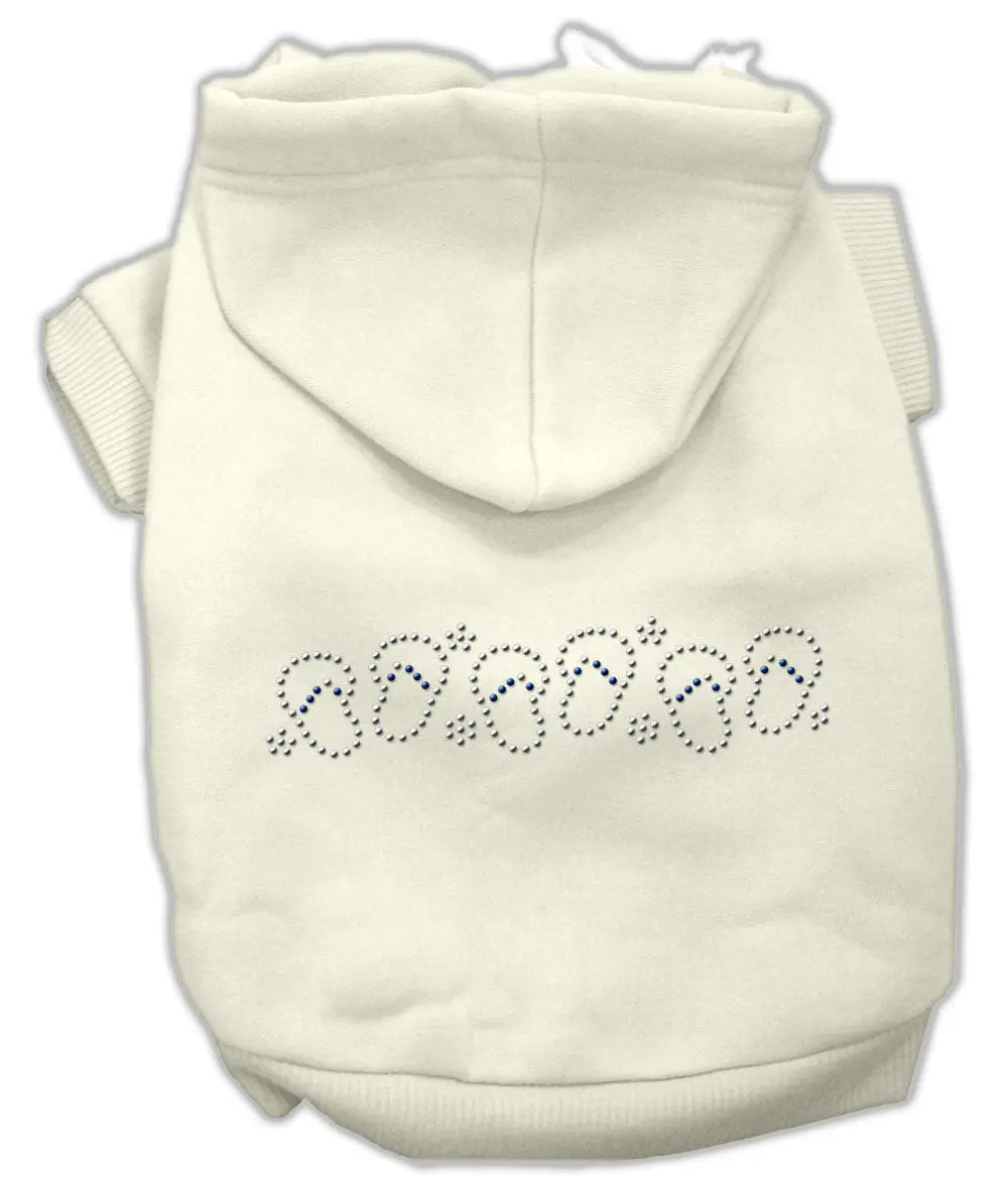 Beach Sandals Rhinestone Hoodies Cream L Default Title