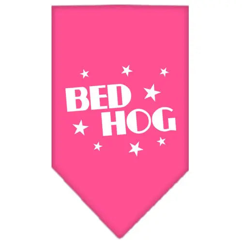 Bed Hog Screen Print Bandana Bright Pink Large Default Title