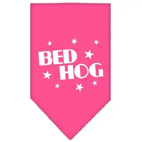 Bed-Hog-Screen-Print-Bandana-Bright-Pink-Small-GreatEagleInc-319221873