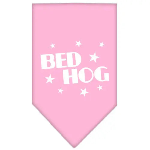 Bed Hog Screen Print Bandana Light Pink Small Default Title