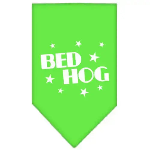 Bed-Hog-Screen-Print-Bandana-Lime-Green-Large-GreatEagleInc-319222692