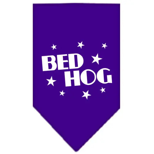 Bed Hog Screen Print Bandana Purple Small Default Title