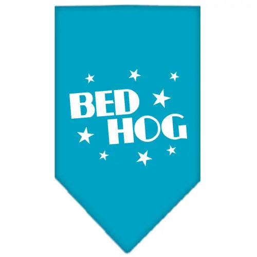 Bed Hog Screen Print Bandana Turquoise Large Default Title