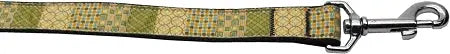 Beige Chaos Nylon Dog Leash 3/8 Inch Wide 6ft Long Default Title