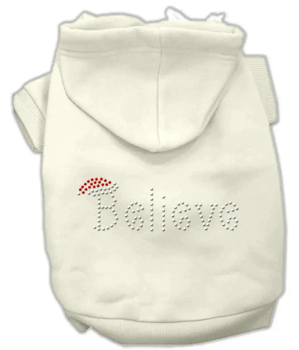 Believe-Hoodies-Cream-M-GreatEagleInc-319502769