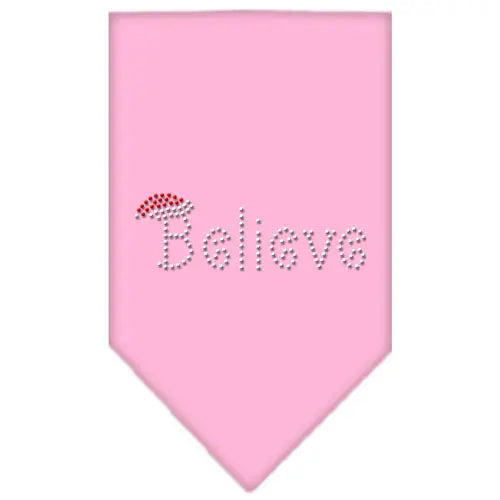 Believe Rhinestone Bandana Light Pink Large Default Title