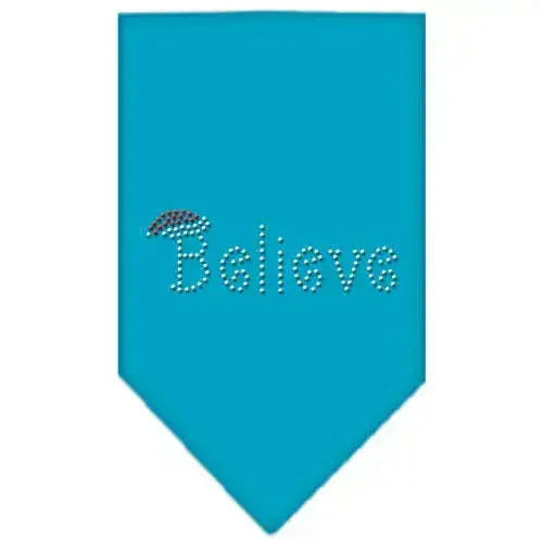 Believe-Rhinestone-Bandana-Turquoise-Small-GreatEagleInc-319062040