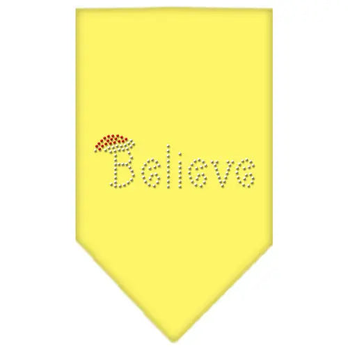 Believe Rhinestone Bandana Yellow Small Default Title