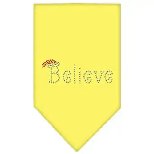 Believe-Rhinestone-Bandana-Yellow-Small-GreatEagleInc-319061830
