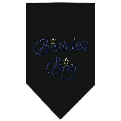 Birthday-Boy-Rhinestone-Bandana-Black-Large-GreatEagleInc-318979396
