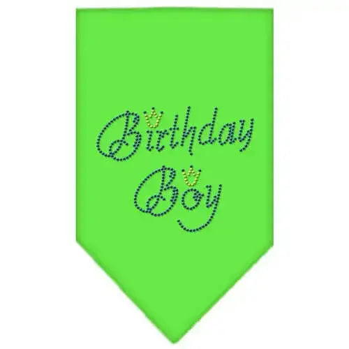 Birthday-Boy-Rhinestone-Bandana-Lime-Green-Small-GreatEagleInc-318980570