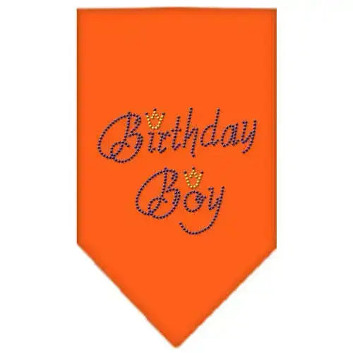 Birthday-Boy-Rhinestone-Bandana-Orange-Small-GreatEagleInc-318980685