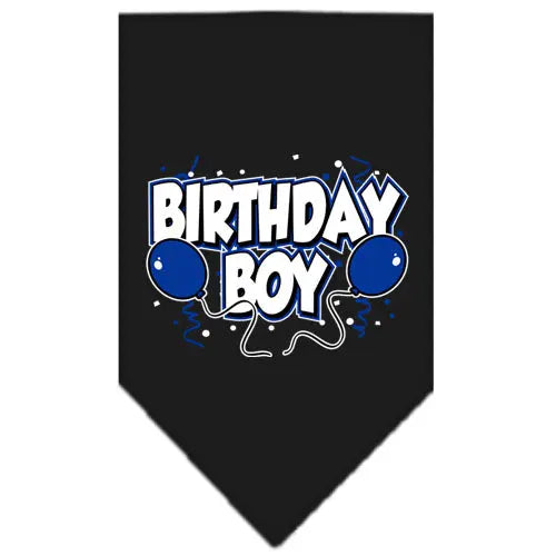 Birthday Boy Screen Print Bandana Black Large Default Title