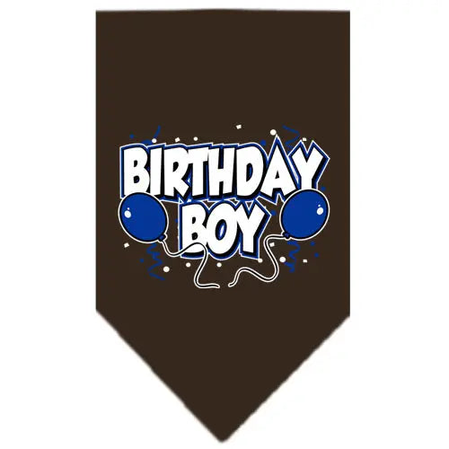 Birthday Boy Screen Print Bandana Cocoa Large Default Title