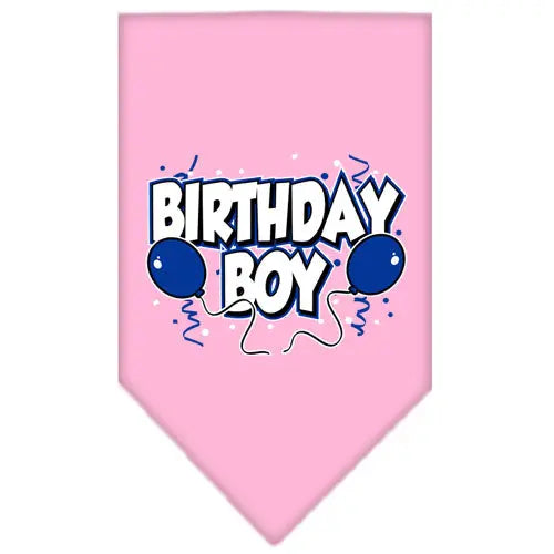 Birthday Boy Screen Print Bandana Light Pink Small Default Title