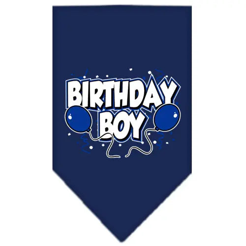 Birthday Boy Screen Print Bandana Navy Blue Large Default Title