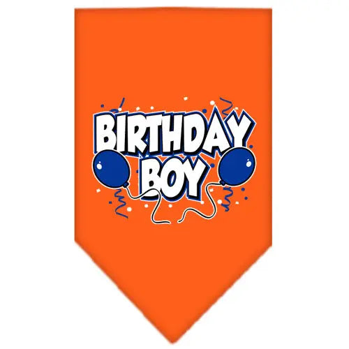Birthday Boy Screen Print Bandana Orange Small Default Title
