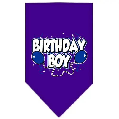 Birthday Boy Screen Print Bandana Purple Large Default Title