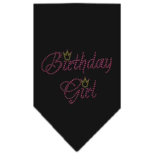 Birthday Girl Rhinestone Bandana Black Small Default Title