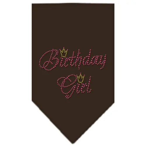 Birthday Girl Rhinestone Bandana Cocoa Small Default Title