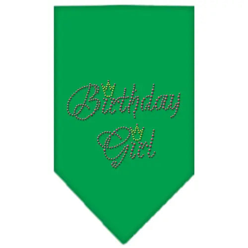 Birthday Girl Rhinestone Bandana Emerald Green Small Default Title