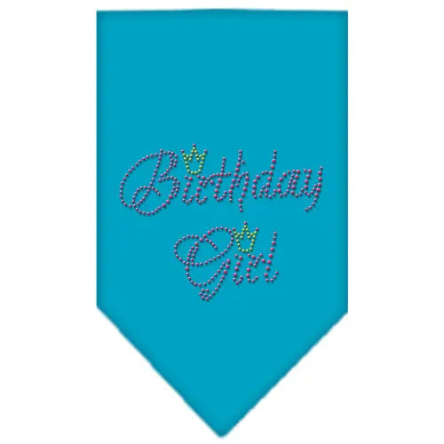 Birthday Girl Rhinestone Bandana Turquoise Large Default Title