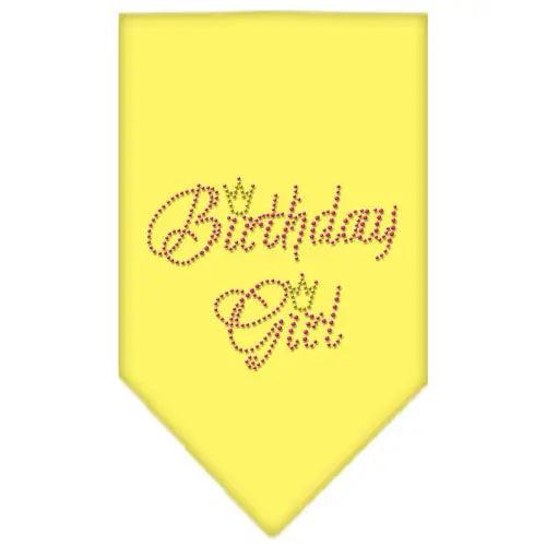 Birthday Girl Rhinestone Bandana Yellow Small Default Title