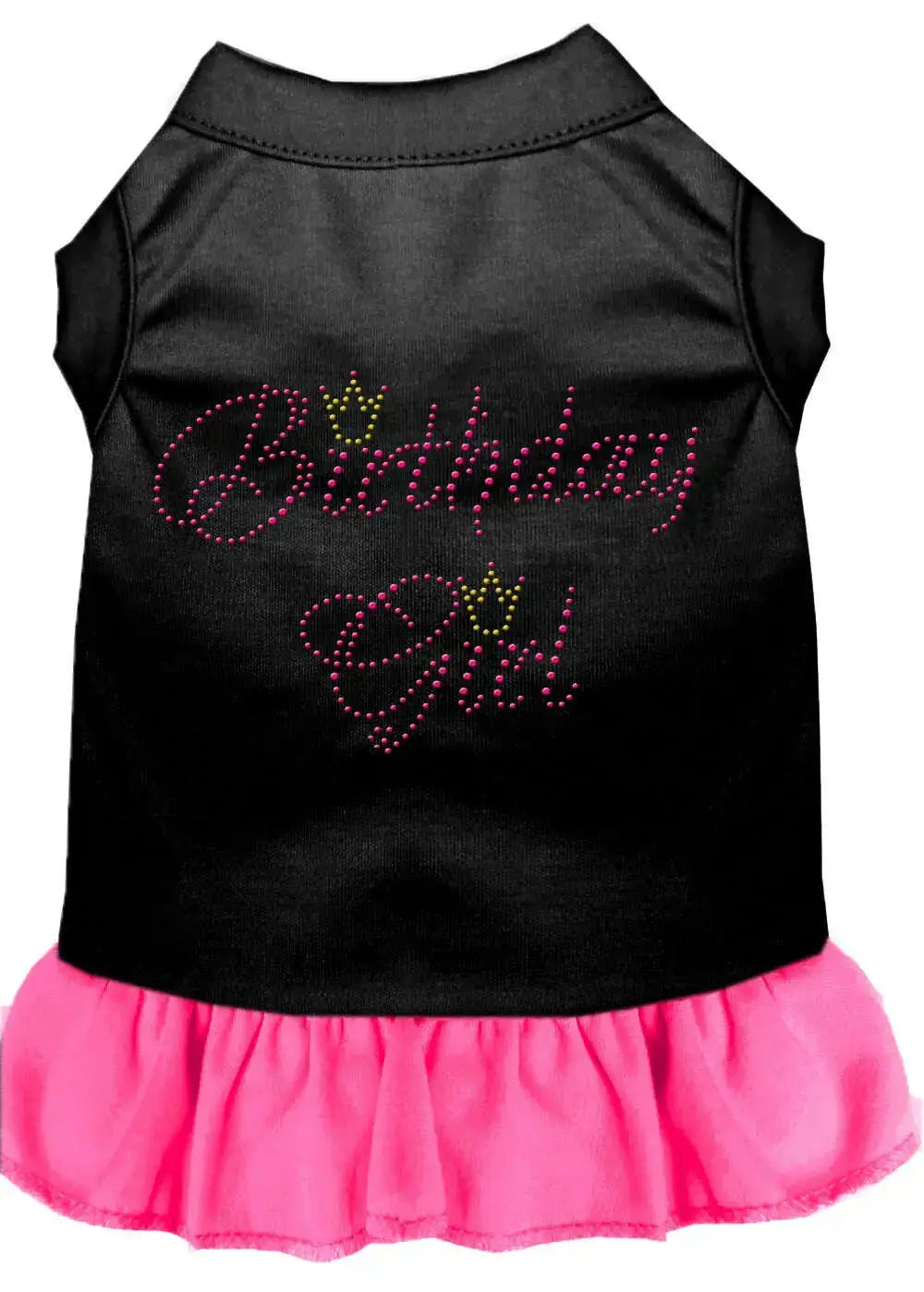 Birthday-Girl-Rhinestone-Dress-Black-With-Bright-Pink-Sm-GreatEagleInc-319542439