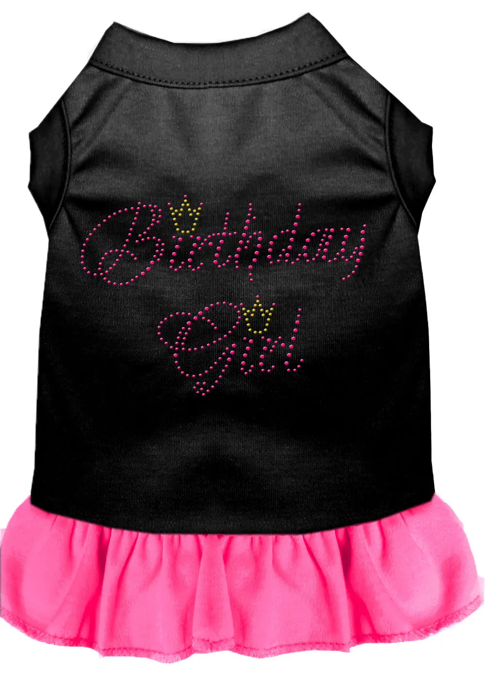 Birthday Girl Rhinestone Dress Black With Bright Pink Xl Default Title