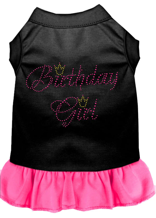 Birthday Girl Rhinestone Dress Black With Bright Pink Xxl Default Title