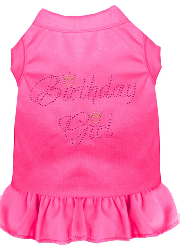 Birthday Girl Rhinestone Dress Bright Pink Sm Default Title