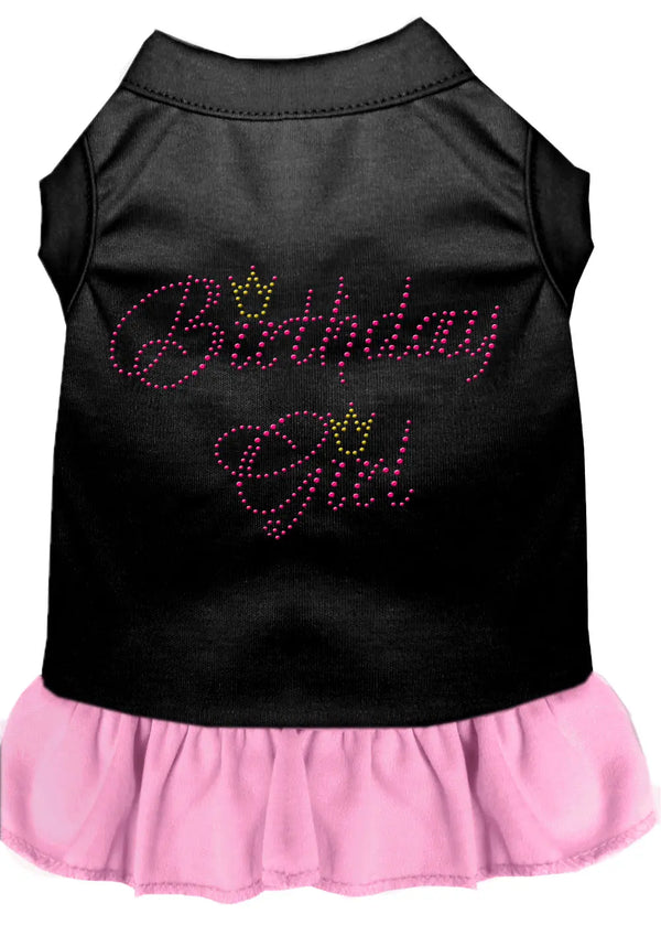 Birthday Girl Rhinestone Dresses Black With Light Pink Sm Default Title