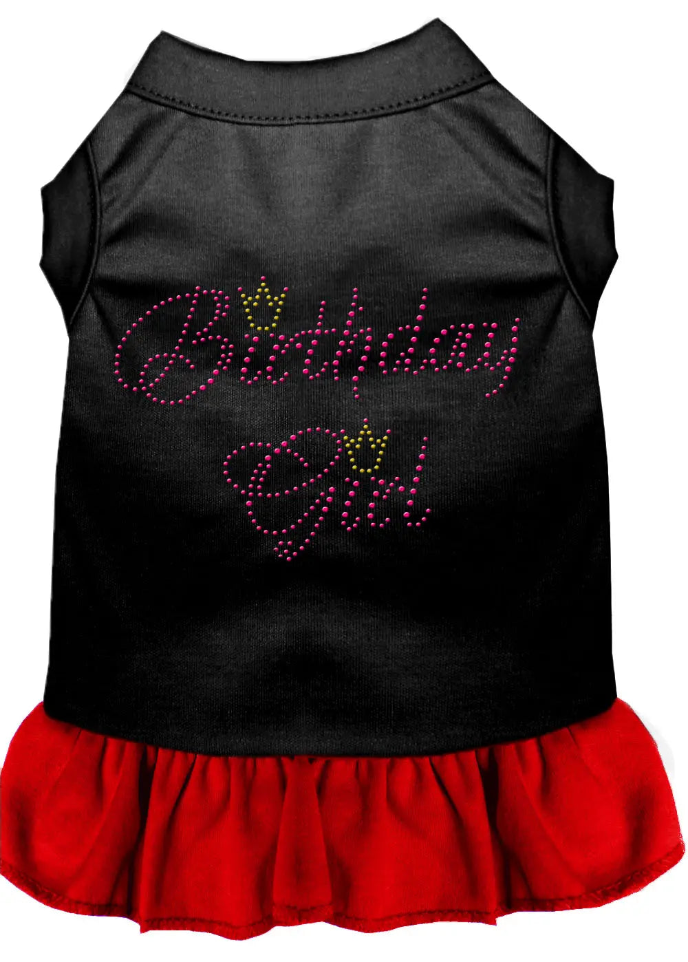 Birthday Girl Rhinestone Dresses Black With Red Xl Default Title