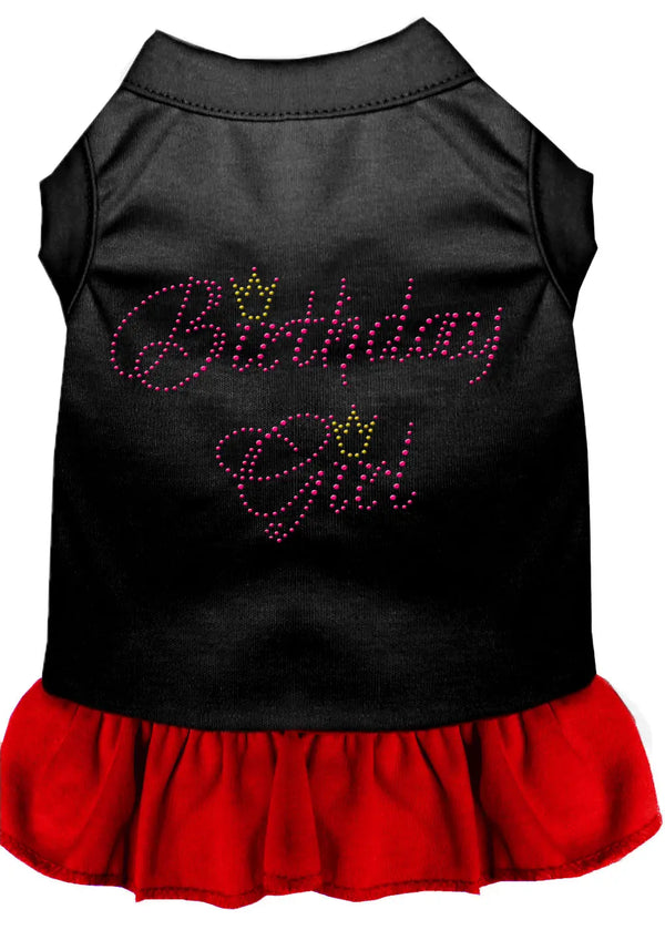 Birthday Girl Rhinestone Dresses Black With Red Xxl Default Title