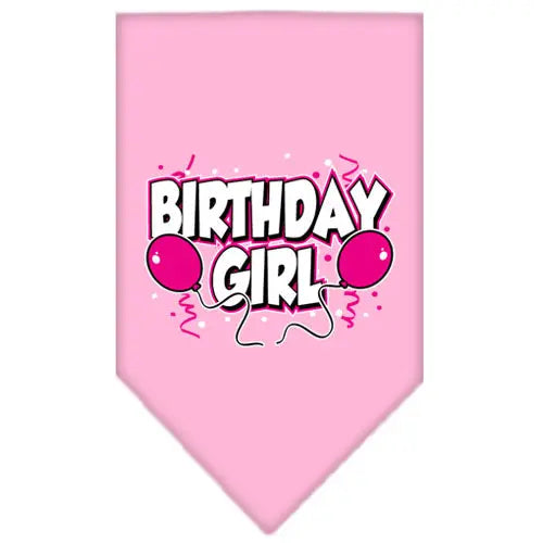 Birthday Girl Screen Print Bandana Light Pink Small Default Title