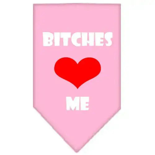 Bitches-Love-Me-Screen-Print-Bandana-Light-Pink-Large-GreatEagleInc-333923654