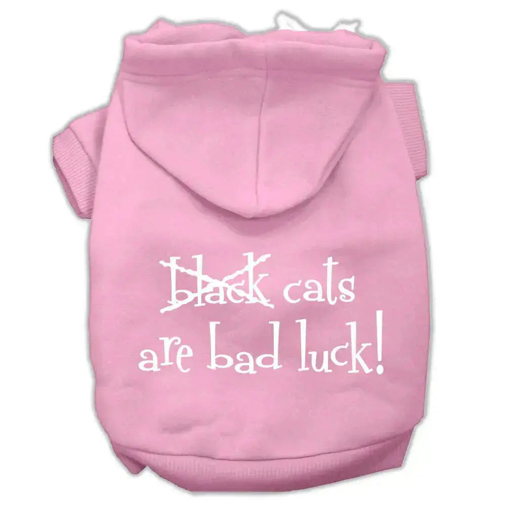 Black-Cats-Are-Bad-Luck-Screen-Print-Pet-Hoodies-Light-Pink-Size-S-GreatEagleInc-319894270