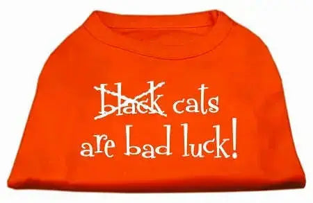 Black-Cats-Are-Bad-Luck-Screen-Print-Shirt-Orange-Xl-GreatEagleInc-319011934
