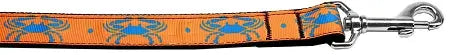 Blue Crabs Nylon Dog Leash 5/8 Inch Wide 4ft Long Default Title